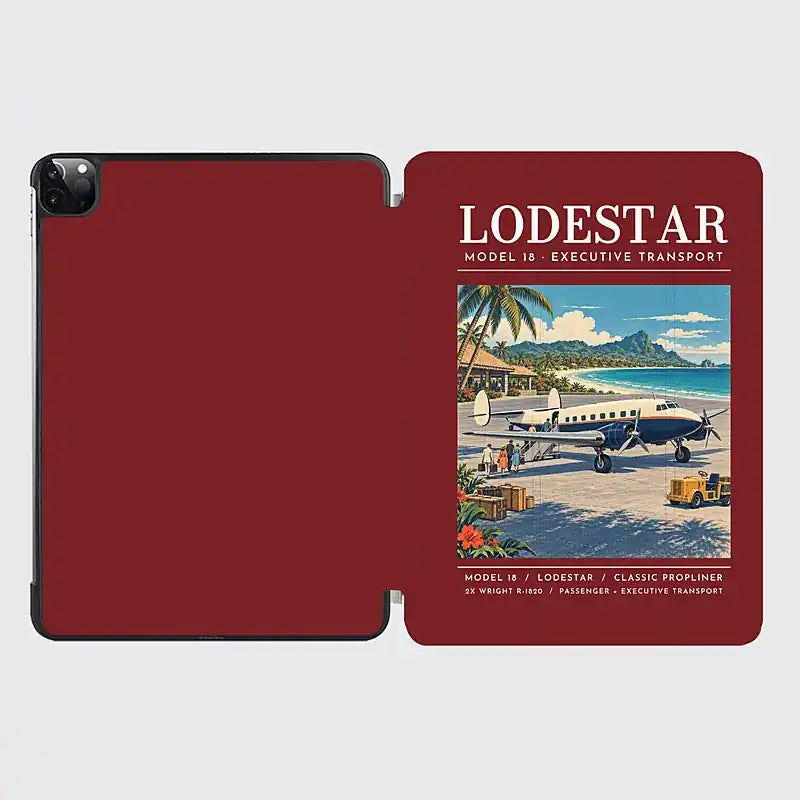 Model 18 Lodestar - Poster - iPad Case - Dark Red