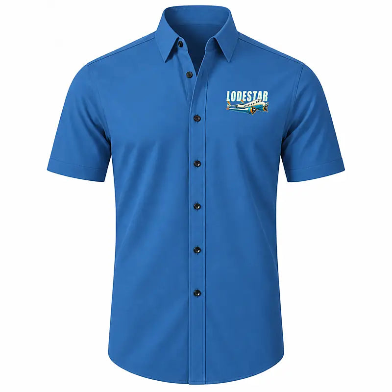 Model 18 Lodestar - Short Sleeve Shirt - Cartoon - Blue