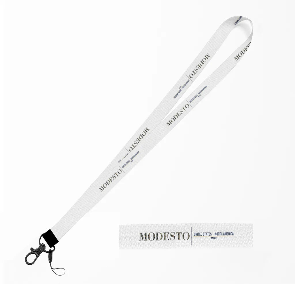 Modesto City Series lanyard - white