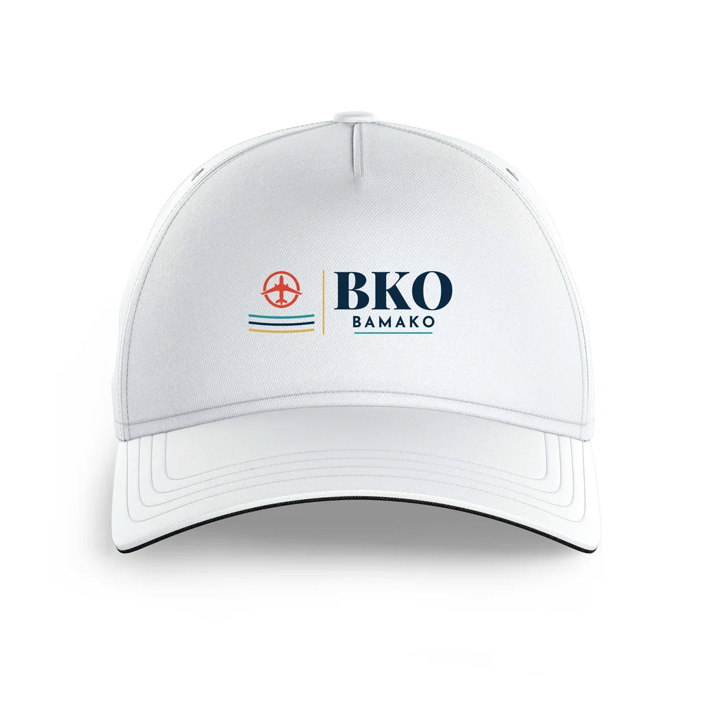 Modibo Keita International Airport BKO — Bamako (BKO) printed hat - white