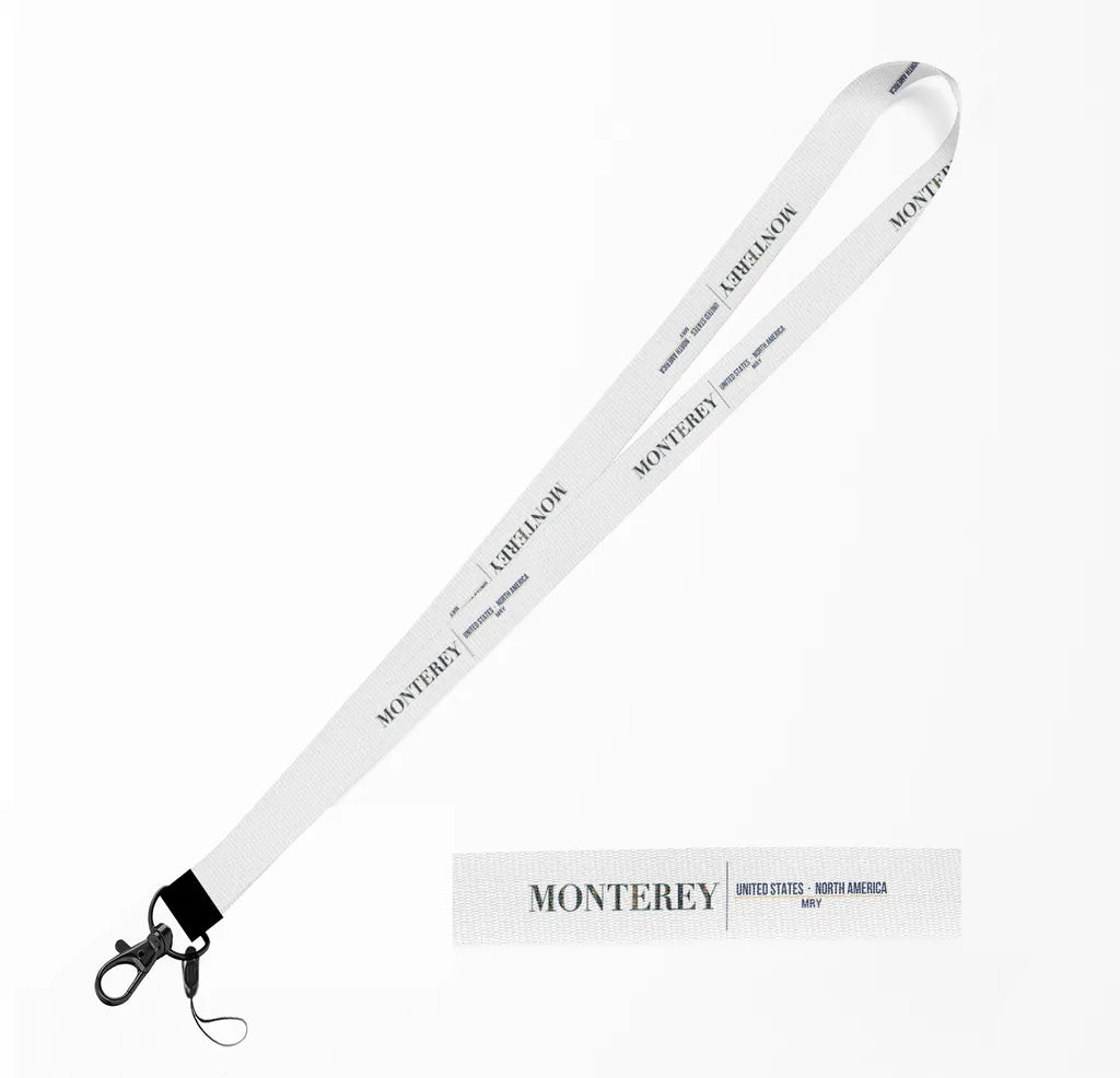 Monterey City Series lanyard - white