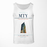 Thumbnail for Monterrey International Airport (MTY) design on white tank top