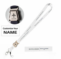 Thumbnail for Montgomery City Series seat belt lanyard - white with name