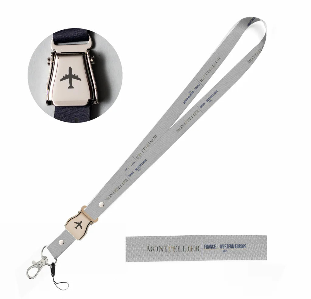 Montpellier City Series seat belt lanyard - light gray
