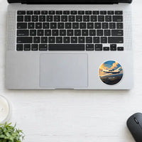 Thumbnail for Mooney M20J 201 - 3D + Name - Circle Sticker - Laptop