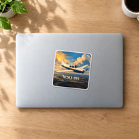 Thumbnail for Mooney M20J 201 - 3D - Square Sticker - MacBook