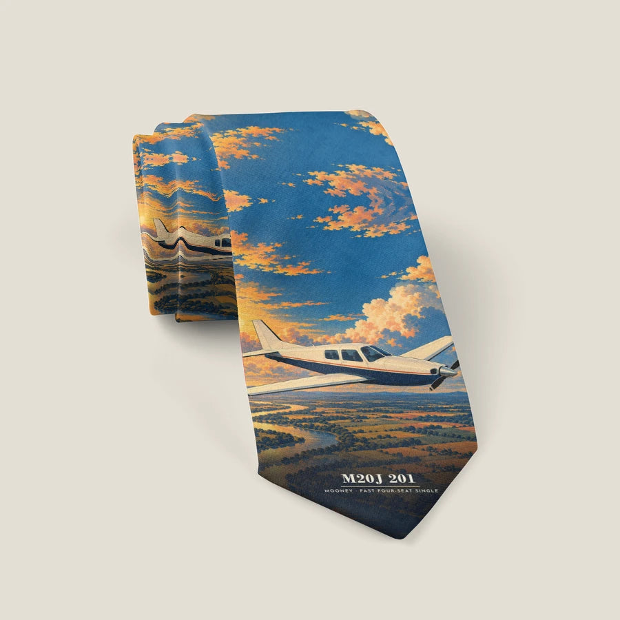 Mooney M20J 201 - 3D - Tie - Full Print