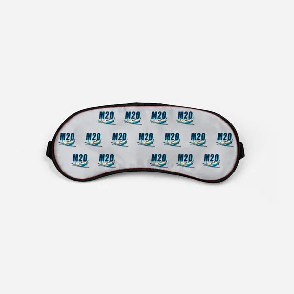 Mooney M20J 201 - Cartoon Pattern - Sleep Mask - Light Gray