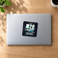 Thumbnail for Mooney M20J 201 - Cartoon - Square Sticker - MacBook