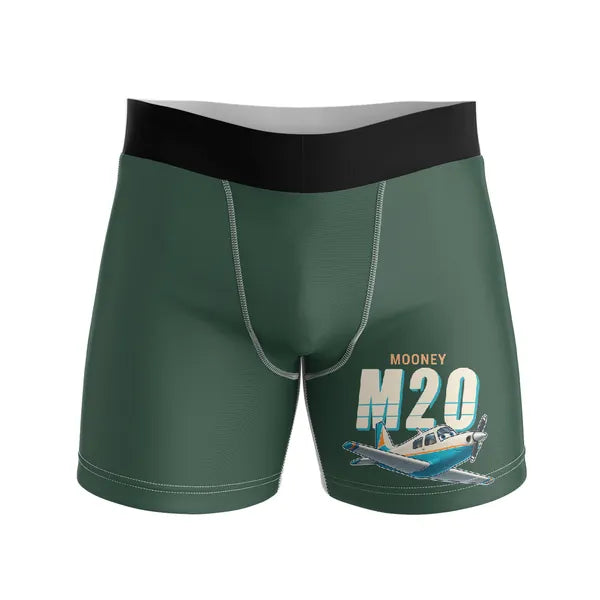Mooney M20J 201 - Men Boxers - Cartoon - Dark Green