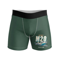 Thumbnail for Mooney M20J 201 - Men Boxers - Cartoon + Name - Dark Green