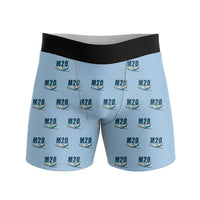 Thumbnail for Mooney M20J 201 - Men Boxers - Cartoon Pattern - Light Blue