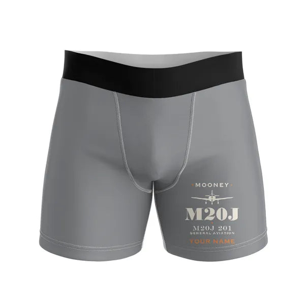 Mooney M20J 201 - Men Boxers - Heritage + Name - Gray