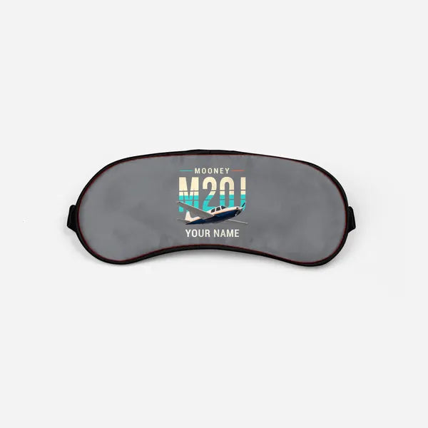 Mooney M20J 201 - Original + Name - Sleep Mask - Gray