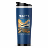Thumbnail for Mooney M20J 201 - Poster - Stainless Steel (No Holder) - Blue