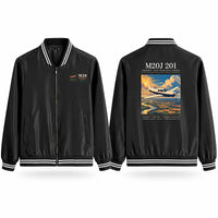Thumbnail for Mooney M20J 201 Stylish Jackets - Baseball Collar - Poster - Black