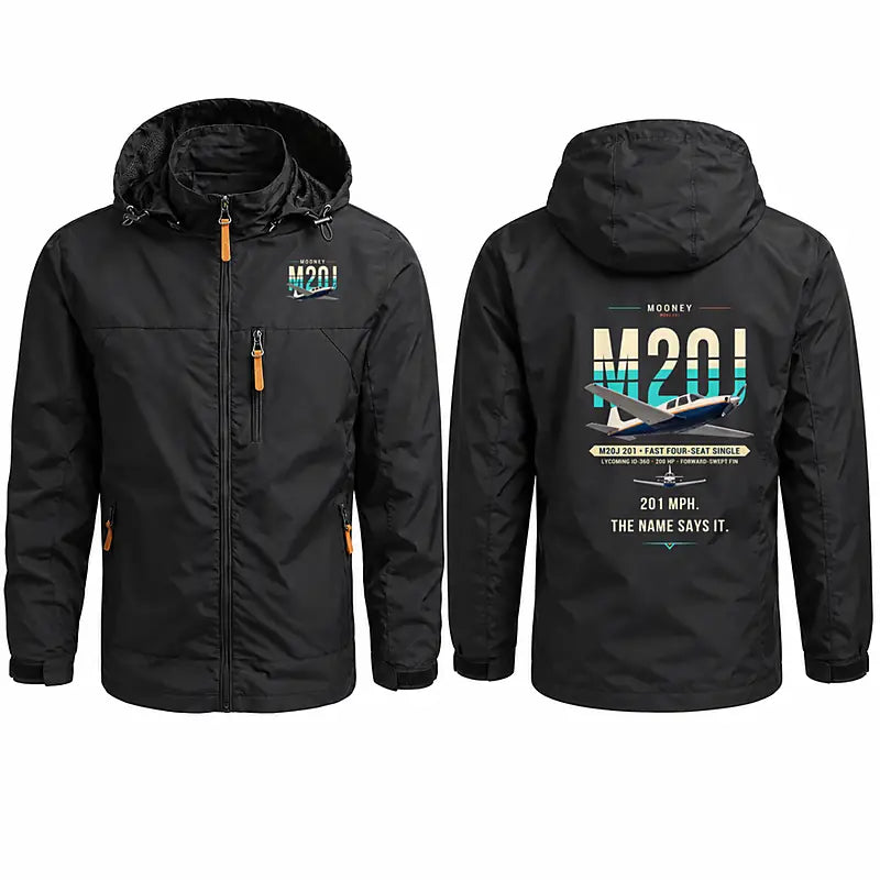 Mooney M20J 201 Stylish Jackets - Hooded Windbreaker - Original - Black