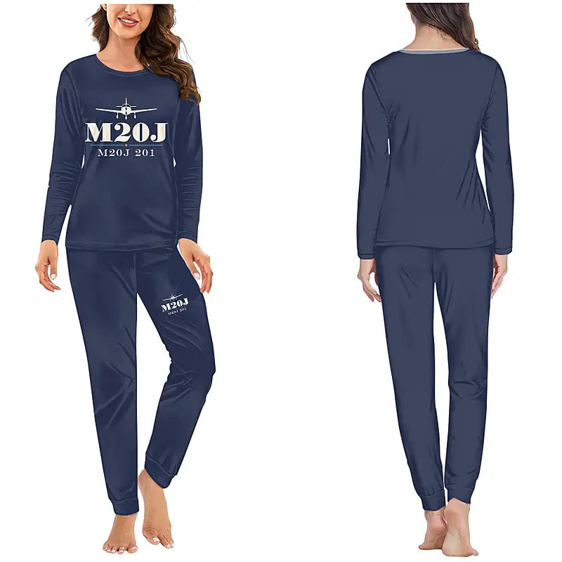 Mooney M20J 201 - Women Pajamas - Heritage Chest - Navy Blue