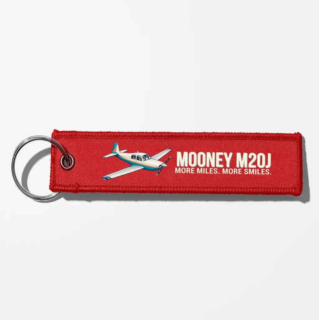 Cartoon Mooney M20J 201 Aviator Key Chains - Red