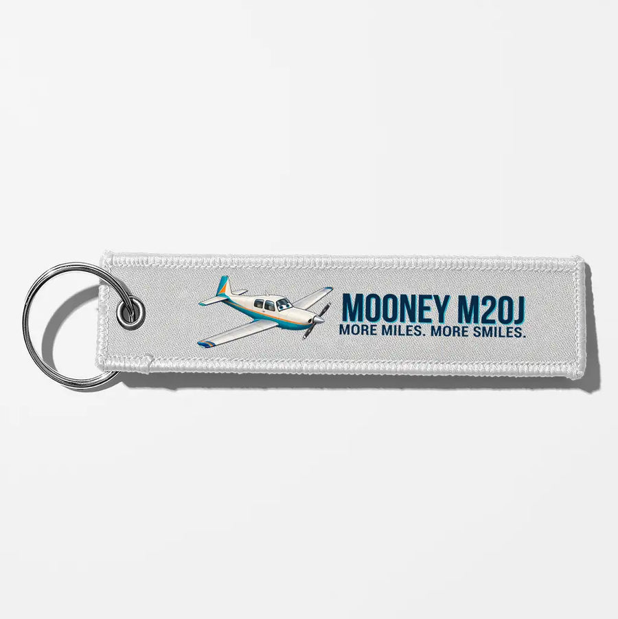Cartoon Mooney M20J 201 Aviator Key Chains - White