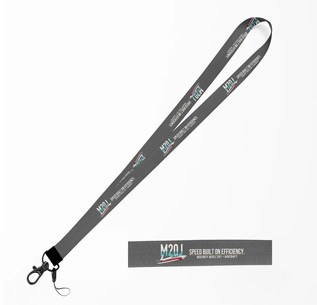 Mooney M20J 201 lanyard - gray