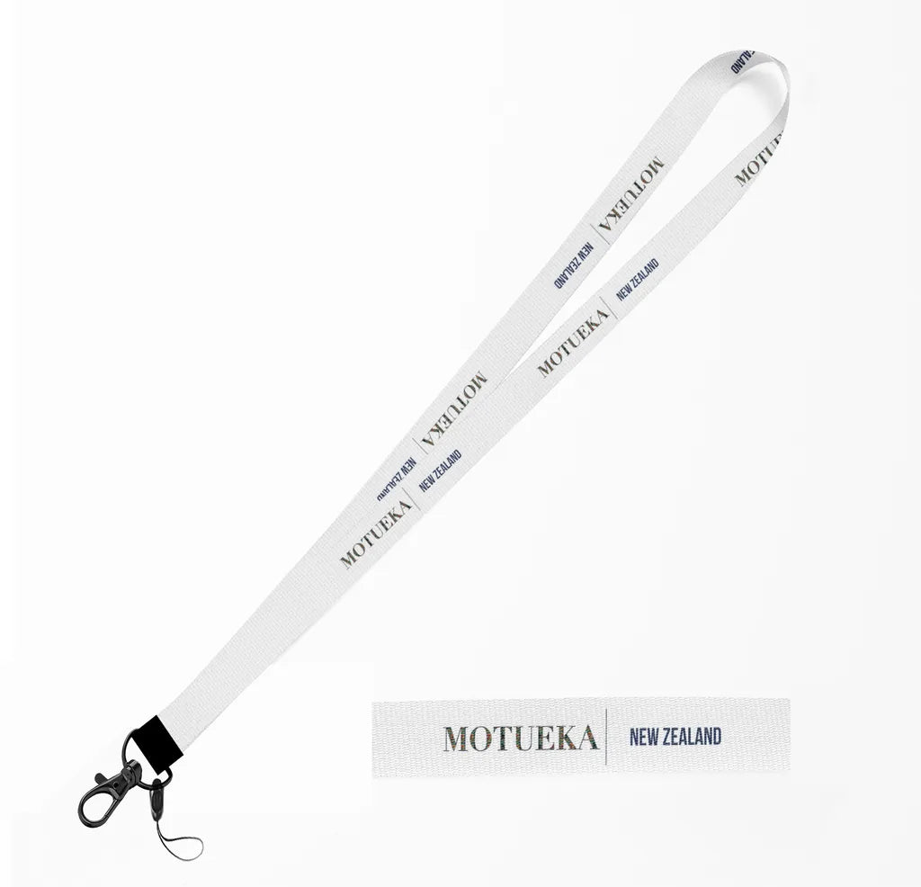 Motueka City Series lanyard - white