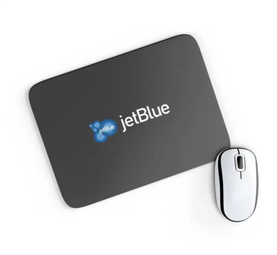 JetBlue Airways Airlines design on black rectangle mouse pad