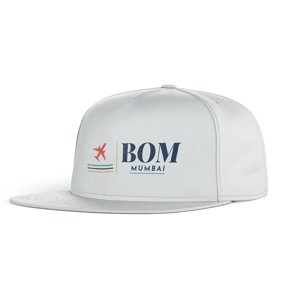 Mumbai Chhatrapati Shivaji Maharaj International Airport (BOM) snapback - white