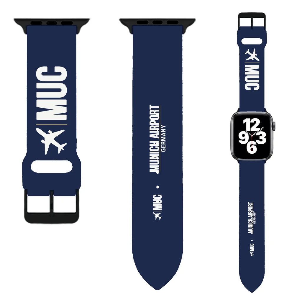 WBV6 | Munich Airport MUC | Navy Blue (Metal Buckle)