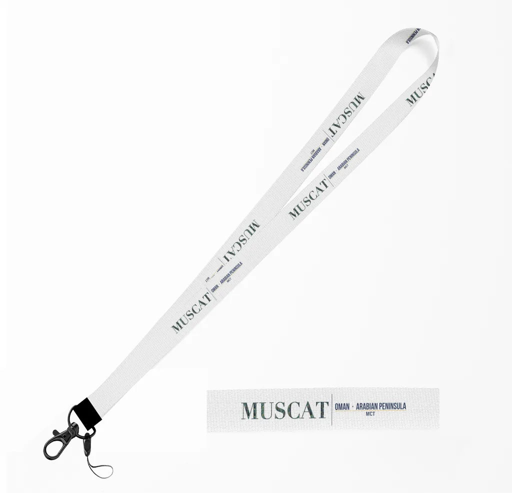 Muscat City Series lanyard - white