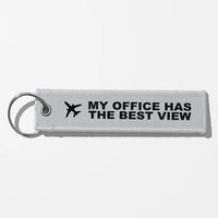Thumbnail for My Office Has The Best View Aviator Key Chains - Light Gray