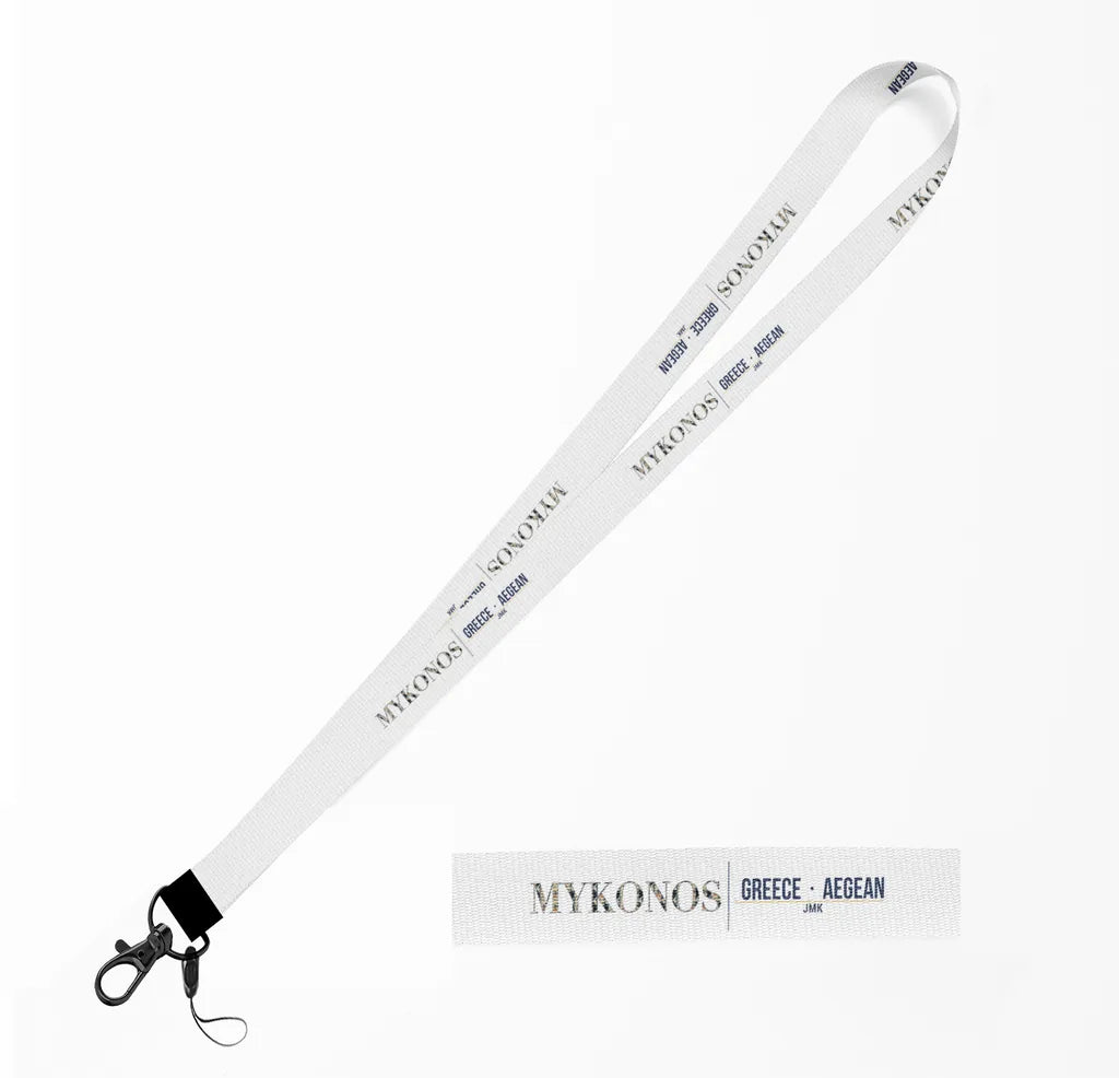 Mykonos City Series lanyard - white