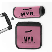 Thumbnail for Myrtle Beach International Airport (MYR) Luggage Handle Covers - Pink