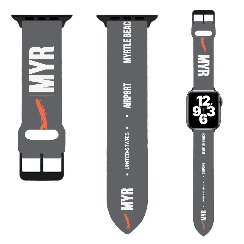 WBV6 | Myrtle Beach International Airport MYR | Gray (Metal Buckle)