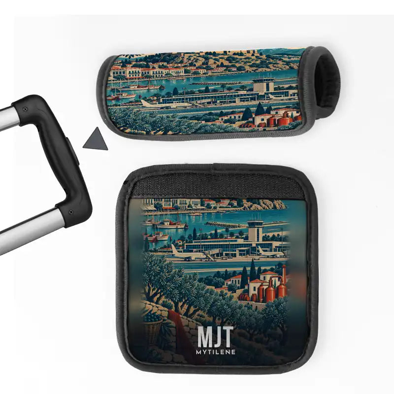 Mytilene International Airport (MJT) Luggage Handle Covers - 3D Full Print