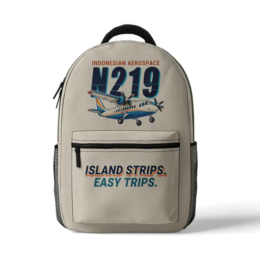 N219 Nurtanio - 3D Backpack - Cartoon - Beige
