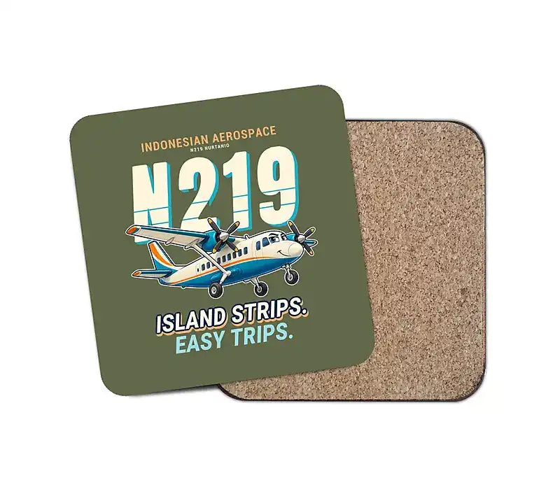 N219 Nurtanio - Cartoon - Coaster - Green Army