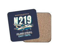 Thumbnail for N219 Nurtanio - Cartoon - Coaster - Navy Blue