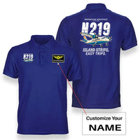 Thumbnail for N219 Nurtanio - Cartoon - Double-Side Polo - Blue + Name