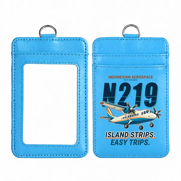 N219 Nurtanio - Cartoon - ID Card Holder - Blue