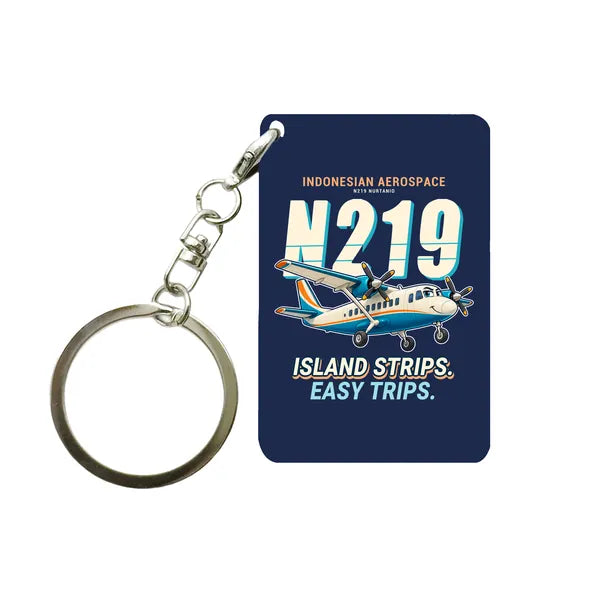 N219 Nurtanio - Cartoon - Key Chain - Navy Blue