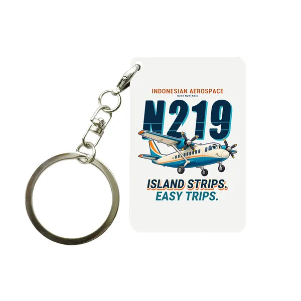 N219 Nurtanio - Cartoon - Key Chain - White
