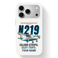 Thumbnail for N219 Nurtanio - Cartoon + Name - MagSafe iPhone 17 Pro - White