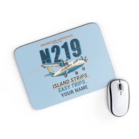 Thumbnail for N219 Nurtanio - Cartoon + Name - Mouse Pad - Light Blue