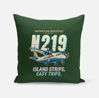 Thumbnail for N219 Nurtanio - Cartoon - Pillow - Dark Green