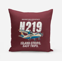 Thumbnail for N219 Nurtanio - Cartoon - Pillow - Dark Red