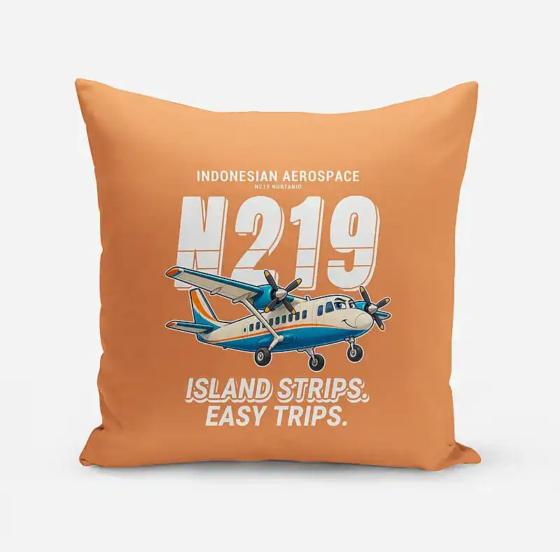 N219 Nurtanio - Cartoon - Pillow - Orange