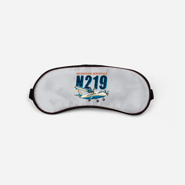 N219 Nurtanio - Cartoon - Sleep Mask - Light Gray
