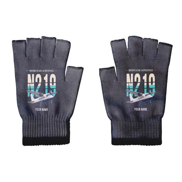 N219 Nurtanio - Gloves - Cut - Original + Name - Black