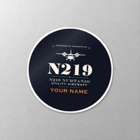 Thumbnail for N219 Nurtanio - Heritage + Name - Circle Sticker - Close-up